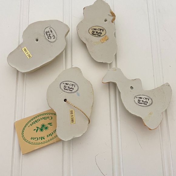 1982 CHARLEE MCGEE 4 HAND PAINTED POTTERY  ANIMALS - Picture 7 of 8